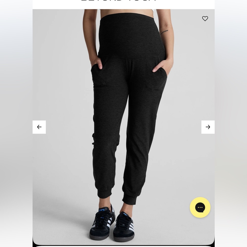 Beyond the Bump Black Maternity Joggers - Picture 2 of 3
